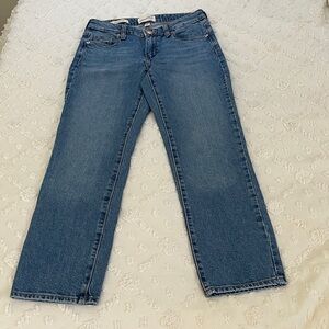 High Rise Slim Straight Leg Jeans